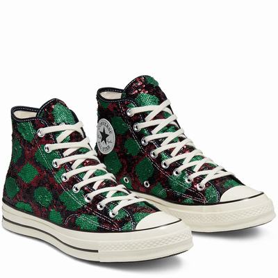 Női Converse Snakequins Chuck 70 Magasszárú Cipő CO2708963 Piros/Zöld